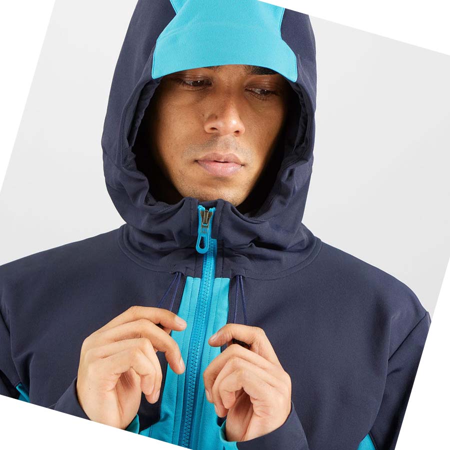 Chaquetas Salomon OUTPEAK SOFTSHELL Hombre Azules | MX 3257DFM